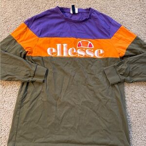 Ellesse Purple and Orange Long Sleeve Shirt